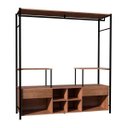 Ver imagem 1 de Guarda Roupa Casal Closet Barcelona 2 Gavetas Preto/Demolição - Artefamol