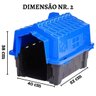 Casinha para cães Pet Injet Dog House N 2° azul - 2