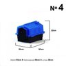 Casinha para cachorro Casa Eco Colors Dog House Evo Grande N4 Cor Azul - 2