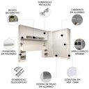 Ver imagem 2 de Guarda Roupa Casal Modulado Cp07 Taiga Avelã/branco L01 - Mpozenato