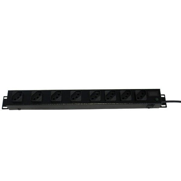 Régua 8 Tomadas Rack 19 2 unidades 110v/220v 2200 watts - 4