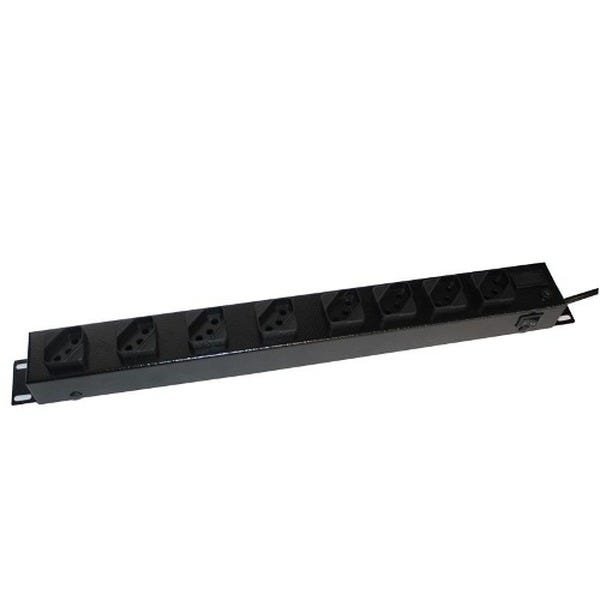 Régua 8 Tomadas Rack 19 2 unidades 110v/220v 2200 watts - 1