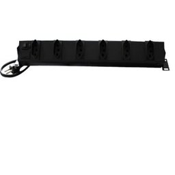 Réguas 6 tomadas Rack 19 110v/220v 2200 Watts - 1