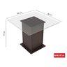 Conjunto Sala de Jantar Mesa 4 Cadeiras Miami Madesa - 4