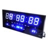 Relógio de Parede Digital Alarme Calendario de Led Azul (Rel-56) - 1