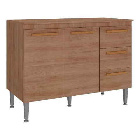 Gabinete Cozinha Madeira Joia 1.10m Luxo Madeirado Inteiro