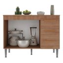 Ver imagem 4 de Gabinete Cozinha Madeira Joia 1.10m Luxo Madeirado Inteiro