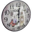 Ver imagem 1 de Relógio de Parede Redondo Grande Vintage Retro Decoração Londres