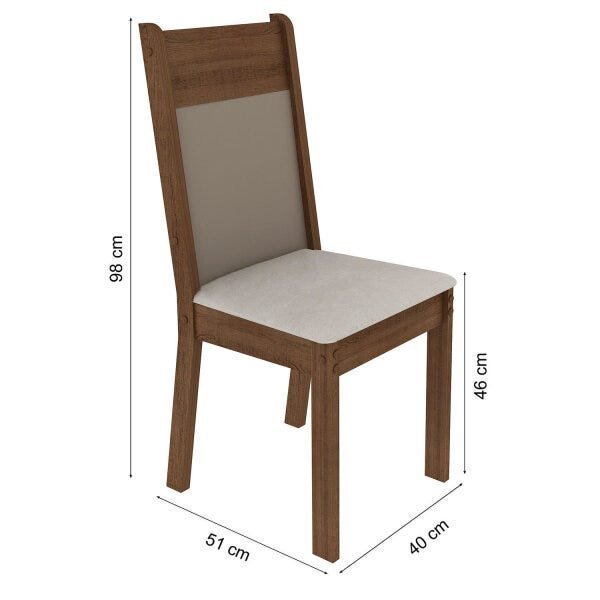 Kit 2 Cadeiras 4280 Madesa - 2