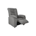 Ver imagem 3 de Poltrona Reclinável Onix 1 Lugar Veludo Light Cinza Matrix