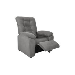 Poltrona Reclinável Onix 1 Lugar Veludo Light Cinza Matrix - 3
