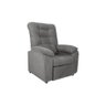 Poltrona Reclinável Onix 1 Lugar Veludo Light Cinza Matrix - 1