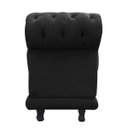 Ver imagem 4 de Kit 2 Sofá Retrô Barcelona Namoradeira Calçadeira Suede Preto - D'Rossi