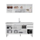 Ver imagem 3 de Cozinha Compacta Lorena 160cm 8 Portas 2 Gavetas Branco Maderatto Móveis