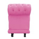 Ver imagem 4 de Kit 2 Sofá Retrô Barcelona Namoradeira Calçadeira Suede Rosa Bebê - D'Rossi
