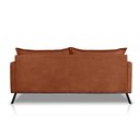 Ver imagem 7 de Sofá Living 2 Lugares com Pés de Ferro Almofadas Soltas 160cm Saiph Bouclê Terracota G63 - Gran Belo