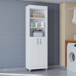 Armário Multiuso Versati C 2 Portas Design Moderno Poquema - 2