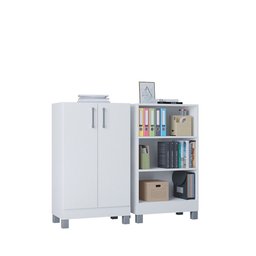 Armário Multiuso Versati C 2 Portas Design Moderno Poquema - 4