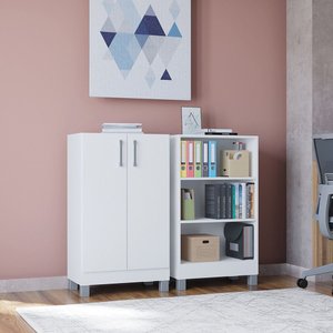 Armário Multiuso Versati C 2 Portas Design Moderno Poquema