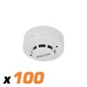 100x Detector Incêndio Fumaça Segurimax Convencional Contato Seco 12/24V 26855 - 2