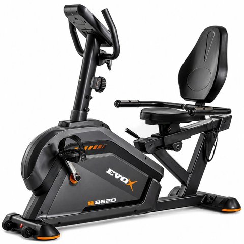 Bicicleta Ergométrica Horizontal Magnética Deluxe R8620