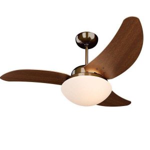 Ventilador de Teto Tron Solano Cobre 3 Pás Tabaco - 220V