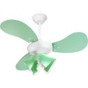 Ver imagem 1 de Ventilador de Teto Tron Greco Branco 3 Pás Verde - 127v