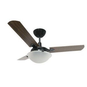 Ventilador de Teto Citrino Tron 127v Preto e Verniz