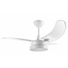 Ventilador de Teto Tron Búzios Max LED Branco 3 Pás Transparentes - 127V - 1