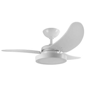 Ventilador de Teto Tron Búzios Max LED Branco 3 Pás Brancas - 220V