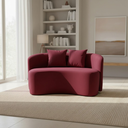 Ver imagem 1 de Sofá Decorativo Montreal 150cm Orgânico Suede Marsala
