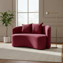 Ver imagem 2 de Sofá Decorativo Montreal 150cm Orgânico Suede Marsala