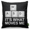Capa de Almofada PC Gamer WASD Its What Moves Me - 1
