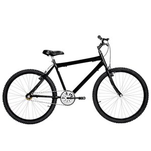 Bicicleta Masculina Aro 26 Mtb Alumínio Colorido Cor Preta