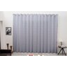 Cortina Varão Tecido Jacquard Cinza 5,00x2,60 Semi Blackout - 1