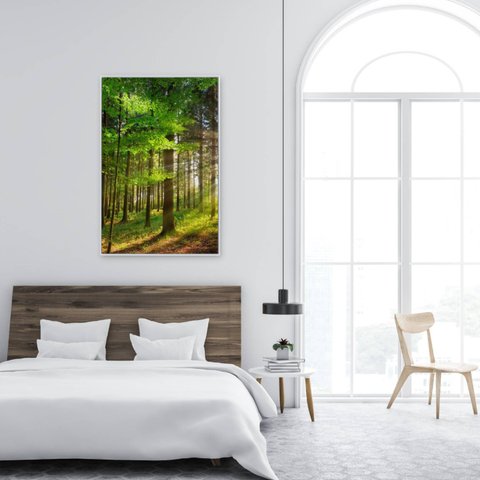 Quadro Árvore Verde 2 - 40x60 Cm - Vidro Impresso