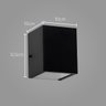 Arandela 1 facho preta + lâmpada led g9 3000k branco quente st653 - 2