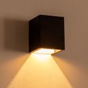 Ver imagem 4 de kit com 3x arandelas 1 facho para parede muro externa e interna - preta st653