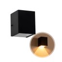 Ver imagem 1 de kit com 3x arandelas 1 facho para parede muro externa e interna - preta st653