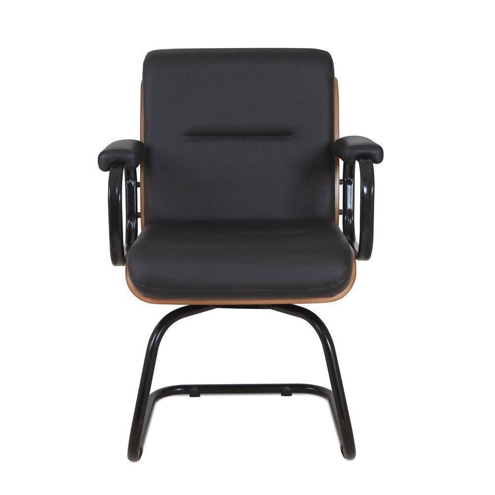 Cadeira Eames Para Escritório Linha Capa em Madeira Preto - 2