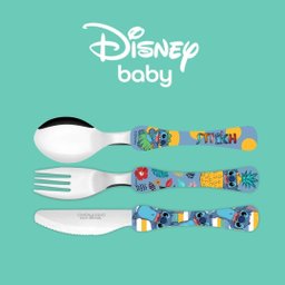 Jogo de Talheres Infantil Stitch Disney Aço Inox 3 Peças - Simonaggio - 2