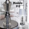 Abajur Pequeno de Toque - Vidro e Cúpula - para Sala Ou Quarto - 312Ab - 3