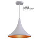 Ver imagem 3 de Kit 3 Pendentes Luminária Tom Dixon Funil Balão Chapéu Branco com Cobre - Rei Da Iluminação
