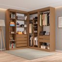 Ver imagem 4 de Guarda Roupa Modulado Roupeiro de Canto L 6 Portas 6 Gavetas 4 Prateleiras Versatille Yescasa