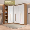 Ver imagem 5 de Guarda Roupa Modulado Roupeiro de Canto L 6 Portas 6 Gavetas 4 Prateleiras Versatille Yescasa