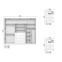 Ver imagem 4 de Conjunto Quarto Casal Guarda Roupa 6 Pts e 2 Mesas Cabeceira Americano Henn