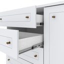 Ver imagem 7 de Conjunto Quarto Casal Guarda Roupa 6 Pts e 2 Mesas Cabeceira Americano Henn