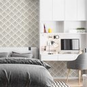 Ver imagem 2 de Papel de Parede Arabesco Floral Dourado Gh Papel de Parede 3,5m