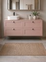 Ver imagem 1 de Gabinete para Banheiro com Tampo e Cuba 160cm Retro MDF Rosa Milano - On Móveis