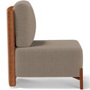 Ver imagem 7 de Kit 02 Poltronas Decorativas Sala de Estar Living Hungria L02 Couríssimo Camel Bouclê Bege - Lyam Ly
